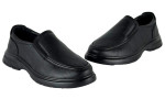 Δερμάτινα Ανδρικά Παπούτσια Slip On Σε Χρώμα Μαύρο Με Σόλα Super Flex