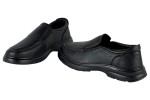 Δερμάτινα Ανδρικά Παπούτσια Slip On Σε Χρώμα Μαύρο Με Σόλα Super Flex