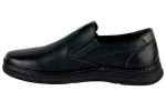 Δερμάτινα Ανδρικά Παπούτσια Slip On Σε Χρώμα Μαύρο 
