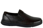Δερμάτινα Ανδρικά Παπούτσια Slip On Σε Χρώμα Καφέ