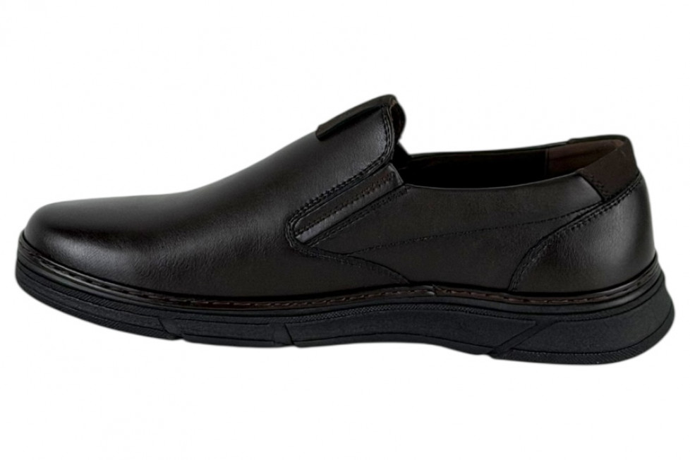 Δερμάτινα Ανδρικά Παπούτσια Slip On Σε Χρώμα Καφέ