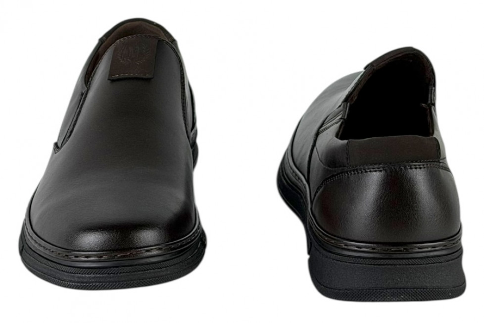Δερμάτινα Ανδρικά Παπούτσια Slip On Σε Χρώμα Καφέ