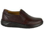 Δερμάτινα Ανδρικά Ανατομικά Παπούτσια Slip On Σε Χρώμα Καφέ