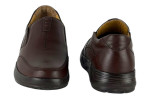 Δερμάτινα Ανδρικά Ανατομικά Παπούτσια Slip On Σε Χρώμα Καφέ