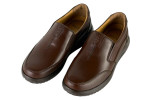 Δερμάτινα Ανδρικά Ανατομικά Παπούτσια Slip On Σε Χρώμα Καφέ