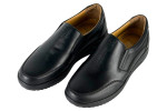 Δερμάτινα Ανδρικά Ανατομικά Παπούτσια Slip On Σε Χρώμα Μαύρο