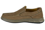 Δερμάτινα Ανδρικά Ανατομικά Παπούτσια Slip On Σε Χρώμα Μπεζ