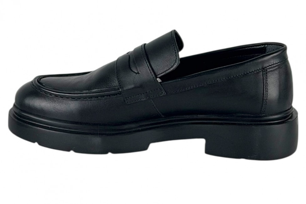 Δερμάτινα Ανδρικά Παπούτσια Loafers Σε Χρώμα Μαύρο