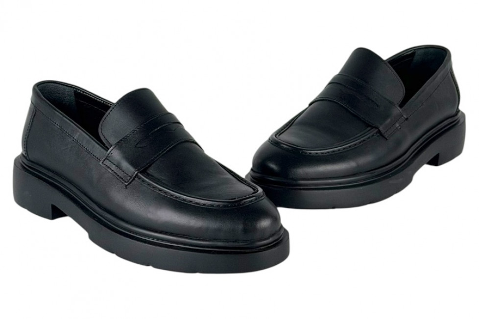 Δερμάτινα Ανδρικά Παπούτσια Loafers Σε Χρώμα Μαύρο