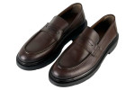Δερμάτινα Ανδρικά Παπούτσια Loafers Σε Χρώμα Καφέ