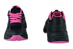 Γυναικεία Μαύρα Sneakers Με Ψηλή Σόλα Και Φουξ Λεπτομέρειες