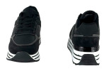 Γυναικεία Μαύρα Sneakers Δίσολα Με Κορδόνια