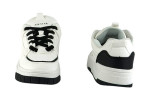  Λευκά Sneakers Με Κορδόνια Και Μαύρες Λεπτομέρειες