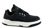  Μαύρα Sneakers Με Κορδόνια Και Λευκές Λεπτομέρειες