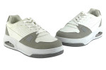 Γυναικεία Λευκά Sneakers Με Αερόσολα Και Γκρι Λεπτομέρειες